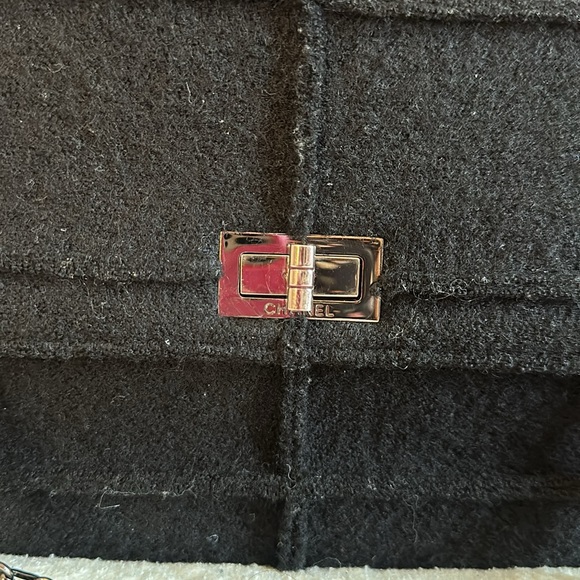 Authentic Wool Vintage Chanel Mademoiselle Chocolate Jumbo Flap 👜 - Picture 3 of 13